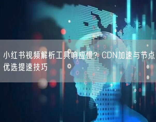 小红书视频解析工具响应慢？CDN加速与节点优选提速技巧