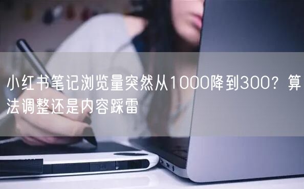 小红书笔记浏览量突然从1000降到300？算法调整还是内容踩雷