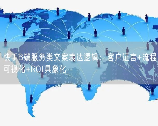 快手B端服务类文案表达逻辑：客户证言+流程可视化+ROI具象化