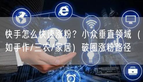 快手怎么快速涨粉？小众垂直领域（如手作/三农/家居）破圈涨粉路径